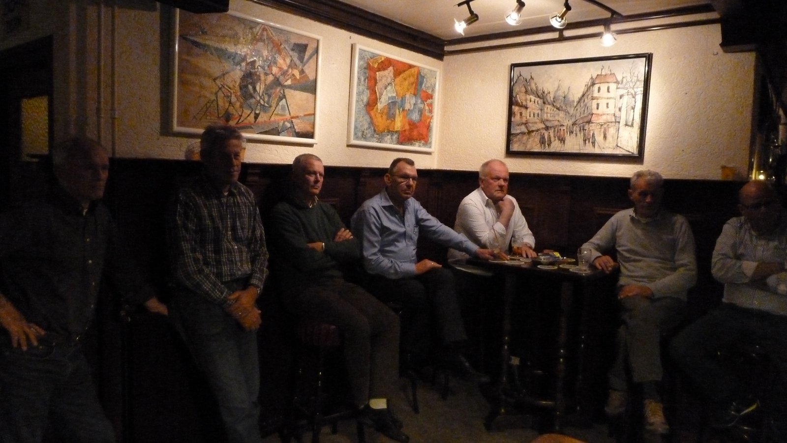 2012 april Sjaak, Siem, Johan, Kees, Cees, Nic, Nic Munster