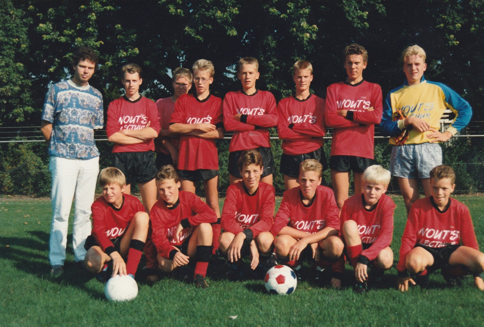B1 junioren voetbalteam, 1991-1992