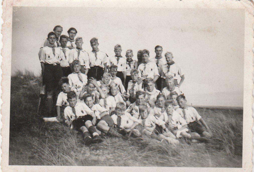 1946 Groepsfoto kamp op Texel