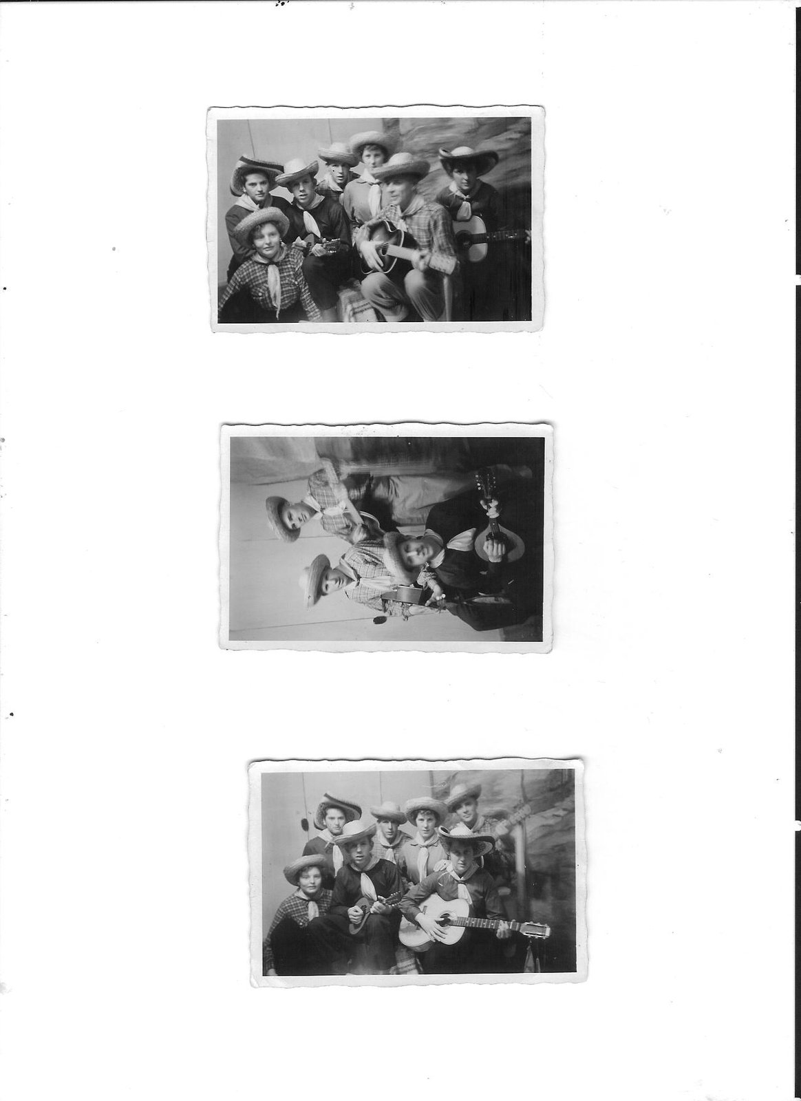 zingen Cowboys, 1954 23 febr K A B avond