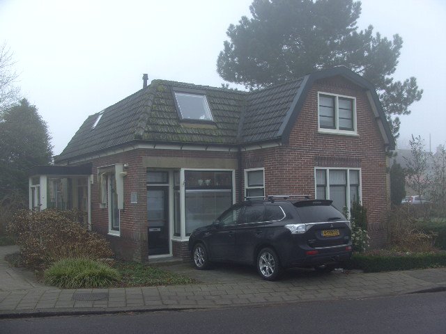 Woonhuis in de mist
