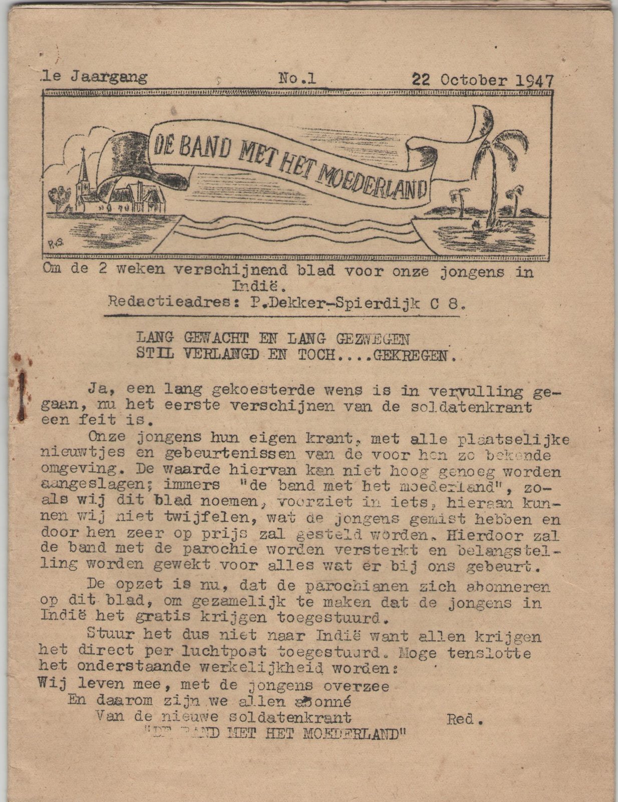 omslag Band van het Moederland