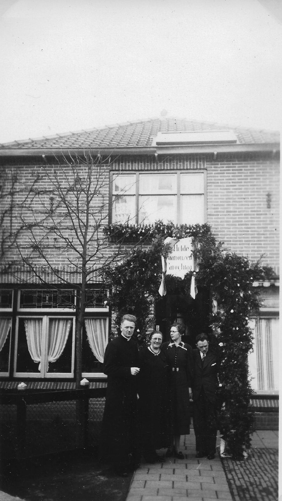 Voorkant van het huis, 1937