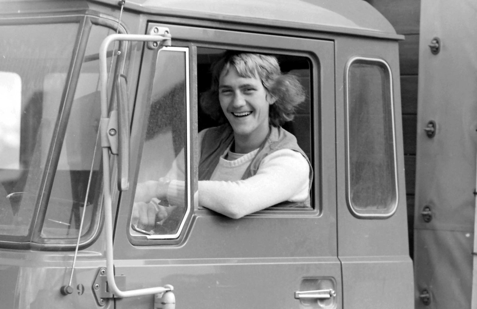 Kees Snoek in vrachtwagen