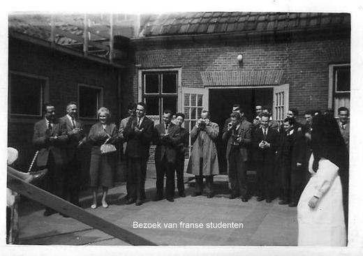 Bezoek van Franse studenten, juni 1960