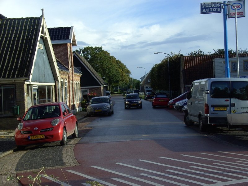 Straatzicht met Floris Auto's
