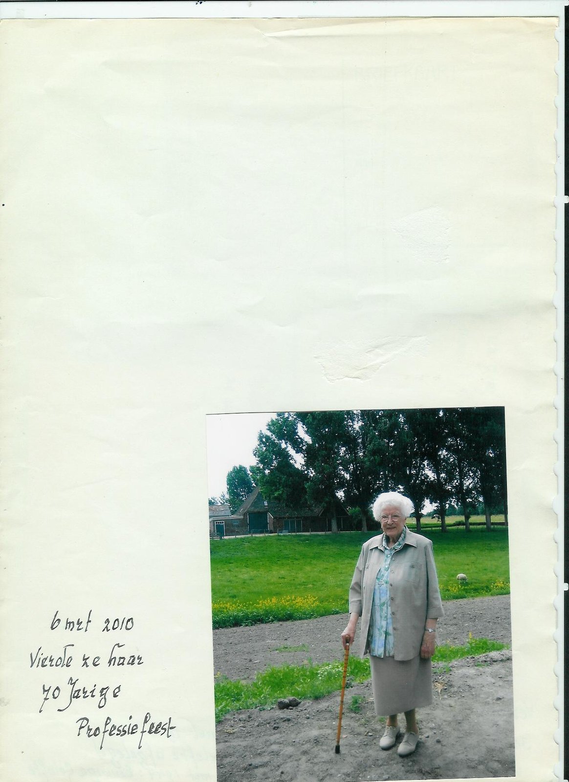 vera v Kampen ( Zuster) 70 jaar professie